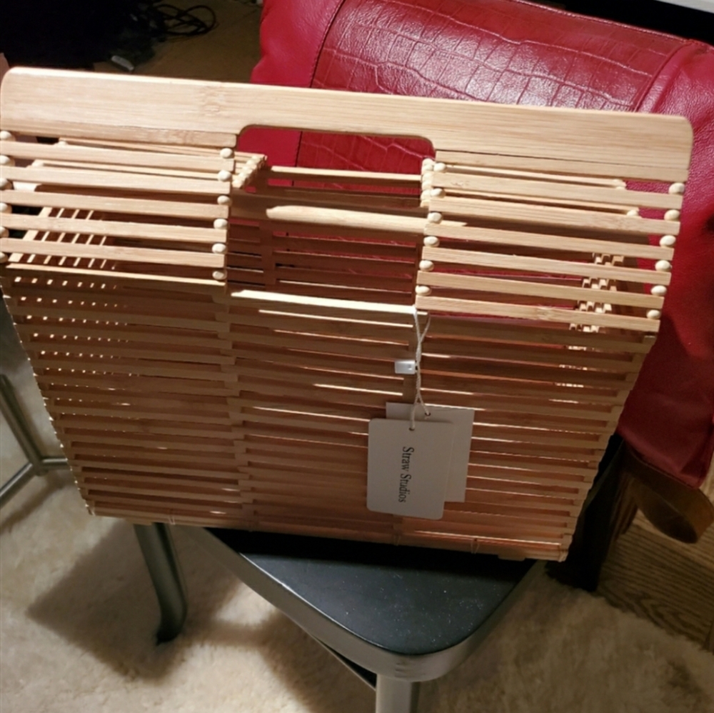 Straw Studios Bamboo Purse